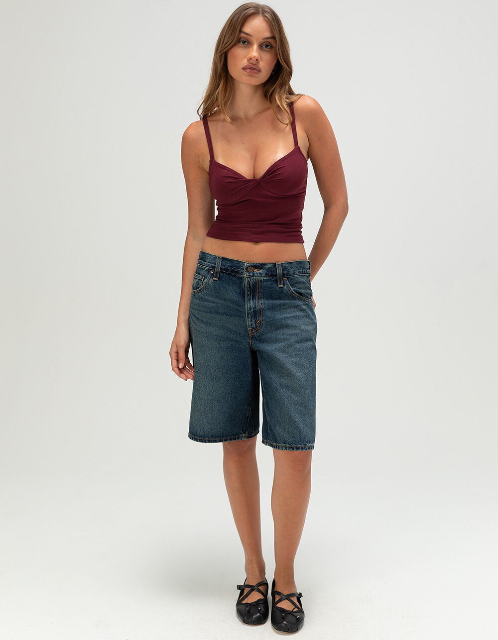 LEVI'S Premium Baggy Dad Jorts - Hinged Heart
