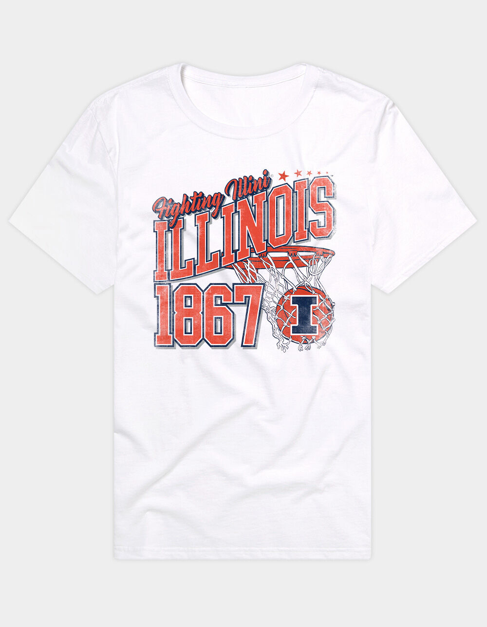 THE UNIVERSITY OF ILLINOIS Spirit Collection Basketball Mens Tee