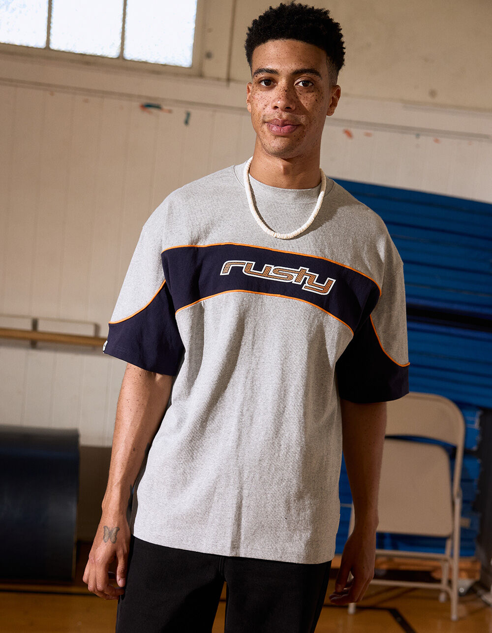 RUSTY Kinetic Mens Oversized Heavyweight Tee
