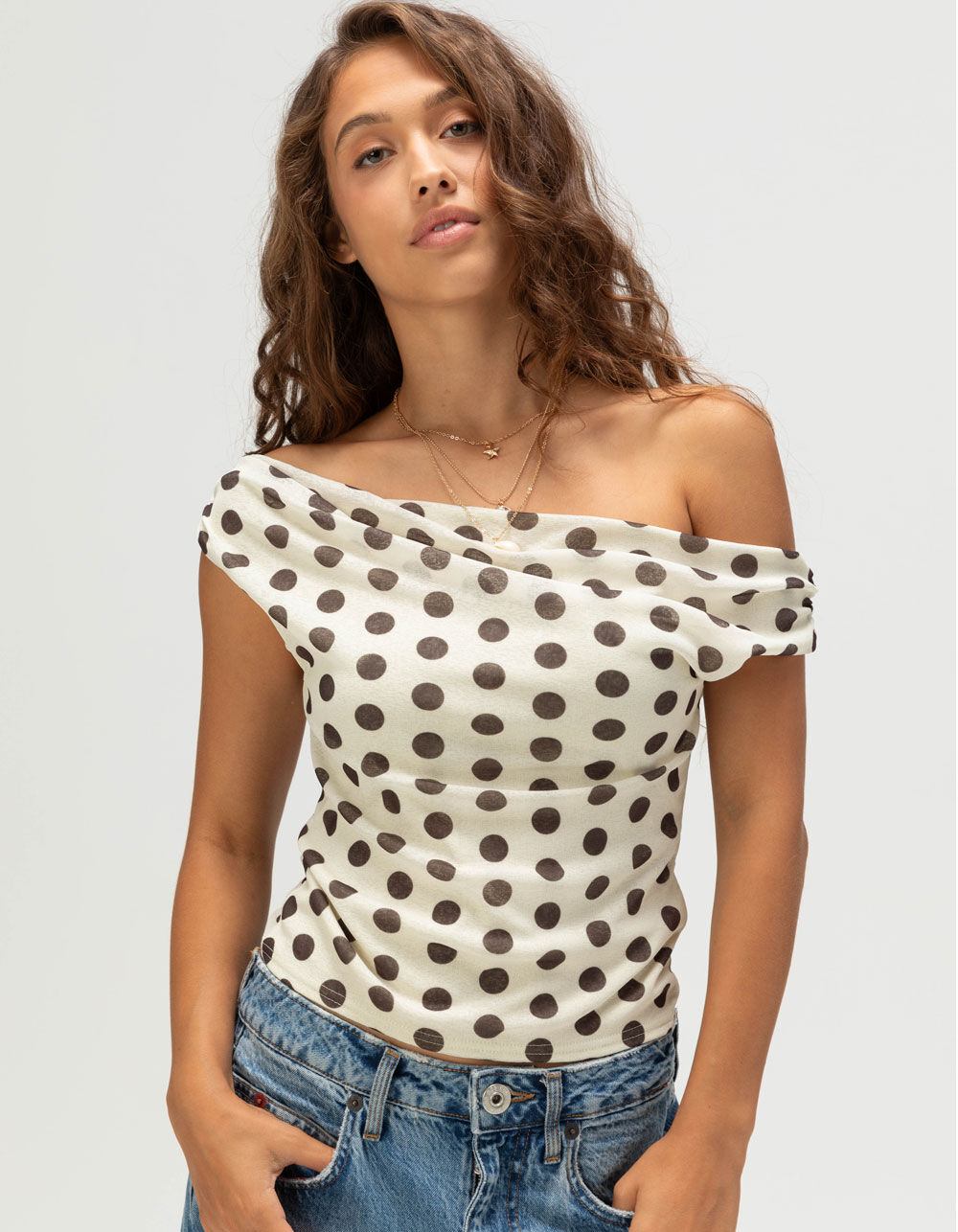 BDG Urban Outfitters Fia Spot Womens Top
