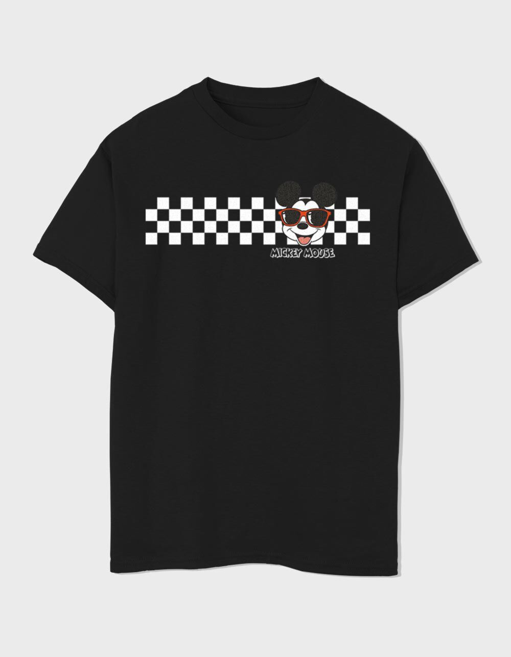DISNEY Mickey Mouse Checkers Unisex Kids Tee
