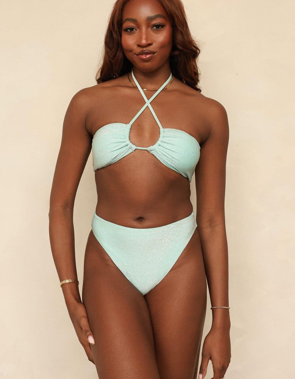 DIPPIN' DAISY'S Amalfi String Tie Bandeau Bikini Top