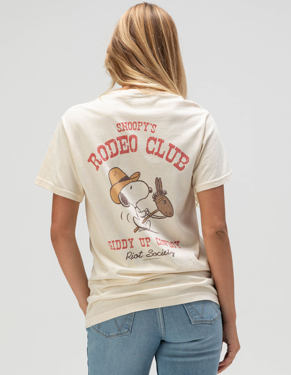 RIOT SOCIETY x Peanuts Rodeo Snoopy Womens Tee