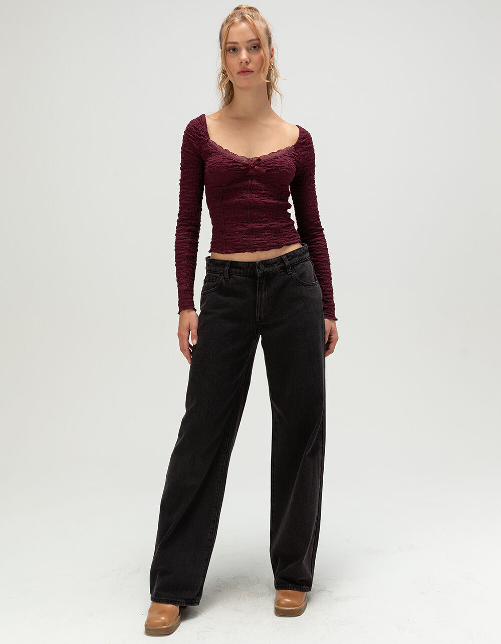 ABRAND 99 Low Rise Womens Baggy Jeans