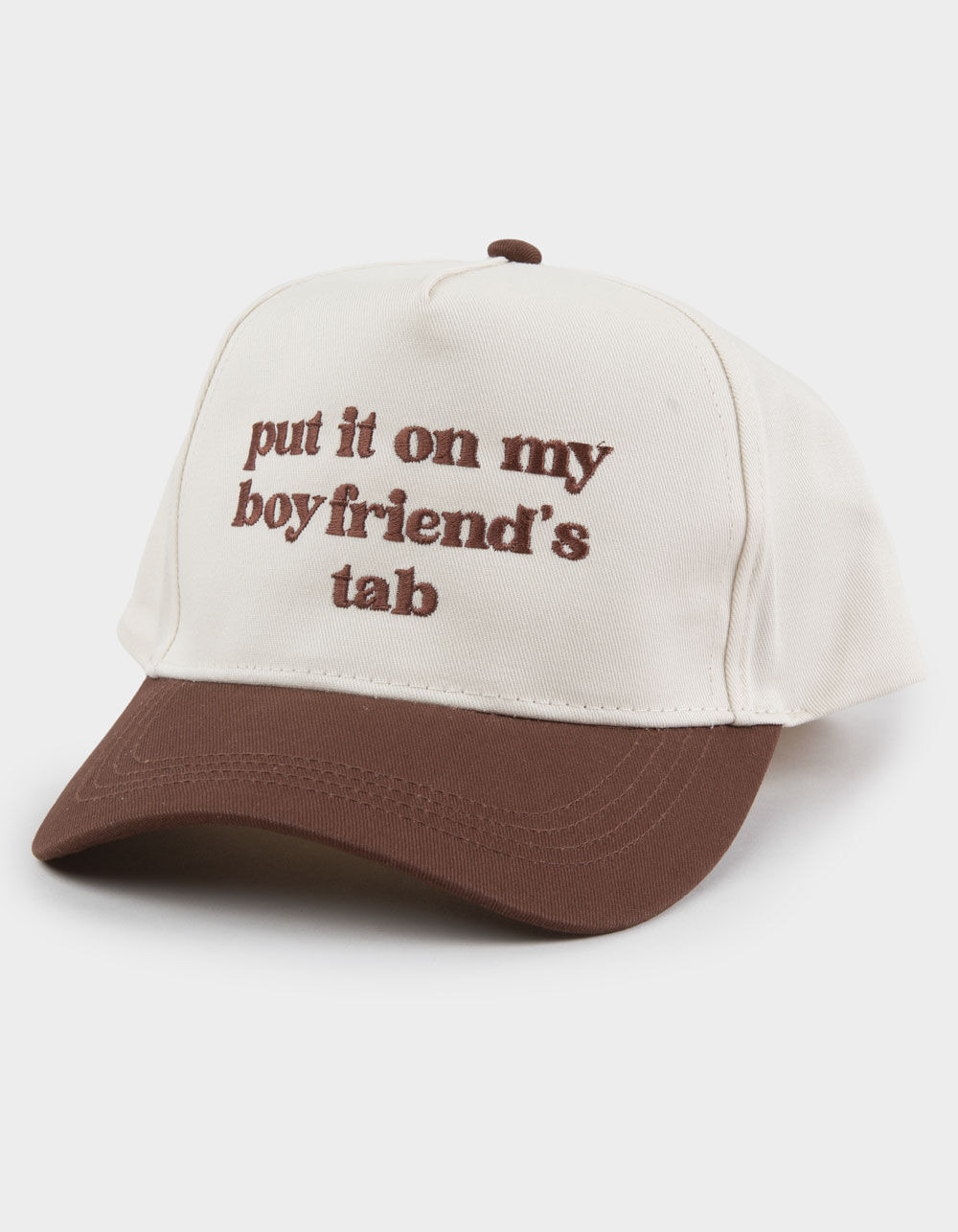 Put It On My Boyfriend's Tab Womens Snapback Hat
