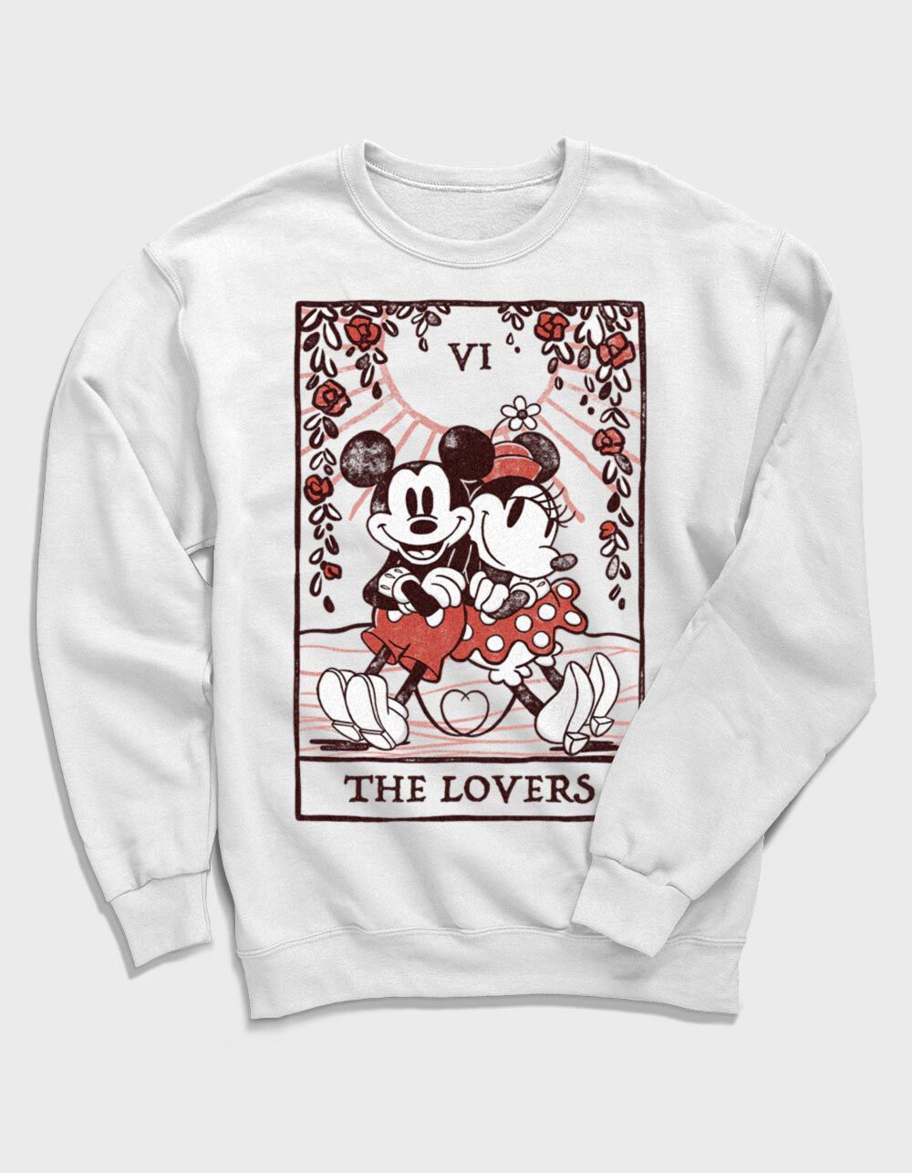 DISNEY The Lovers Card Unisex Crewneck Sweatshirt