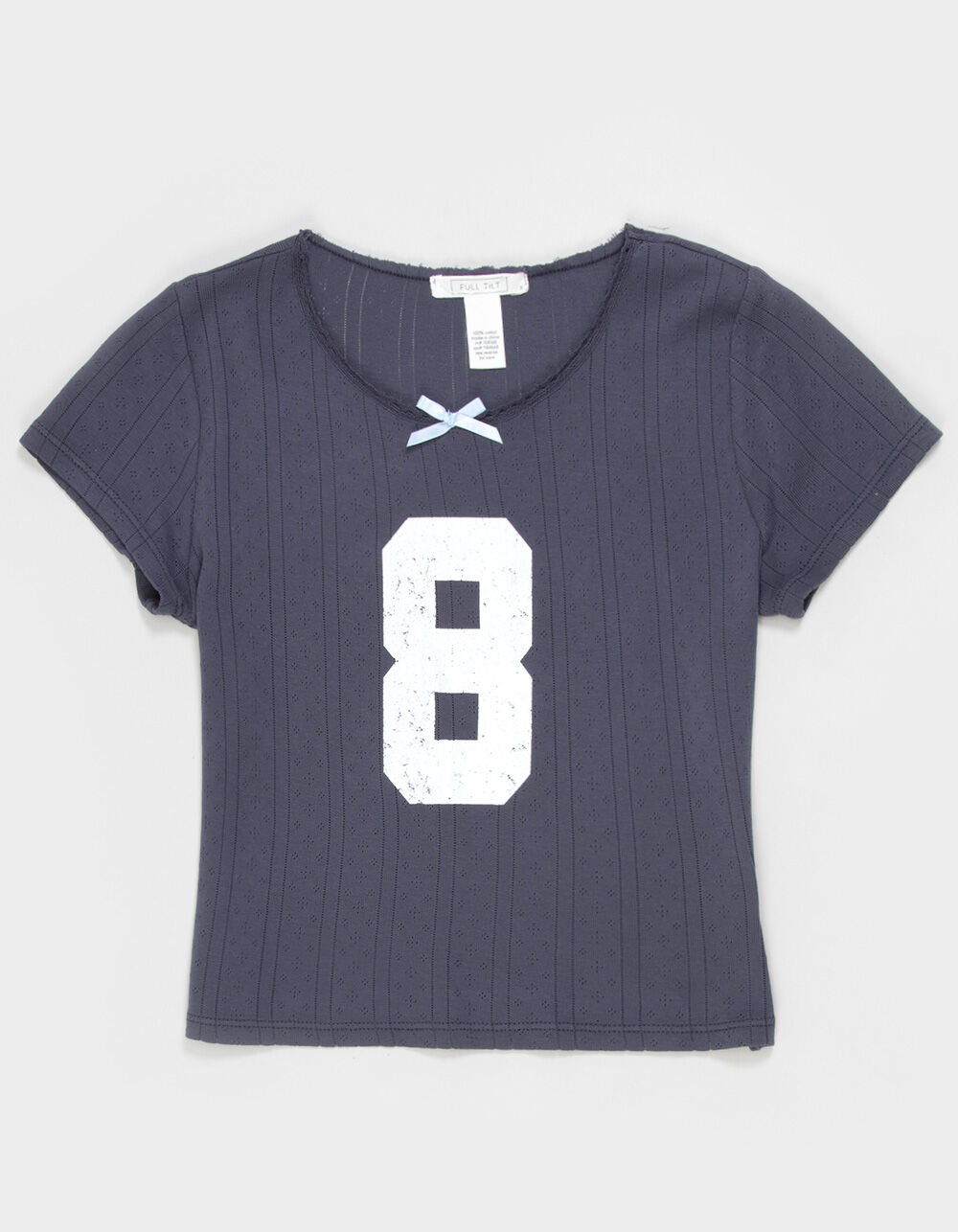 FULL TILT 8 Pointelle Girls Baby Tee