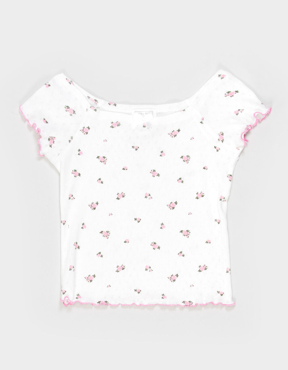 FULL TILT Ditsy Scoop Neck Girls Top
