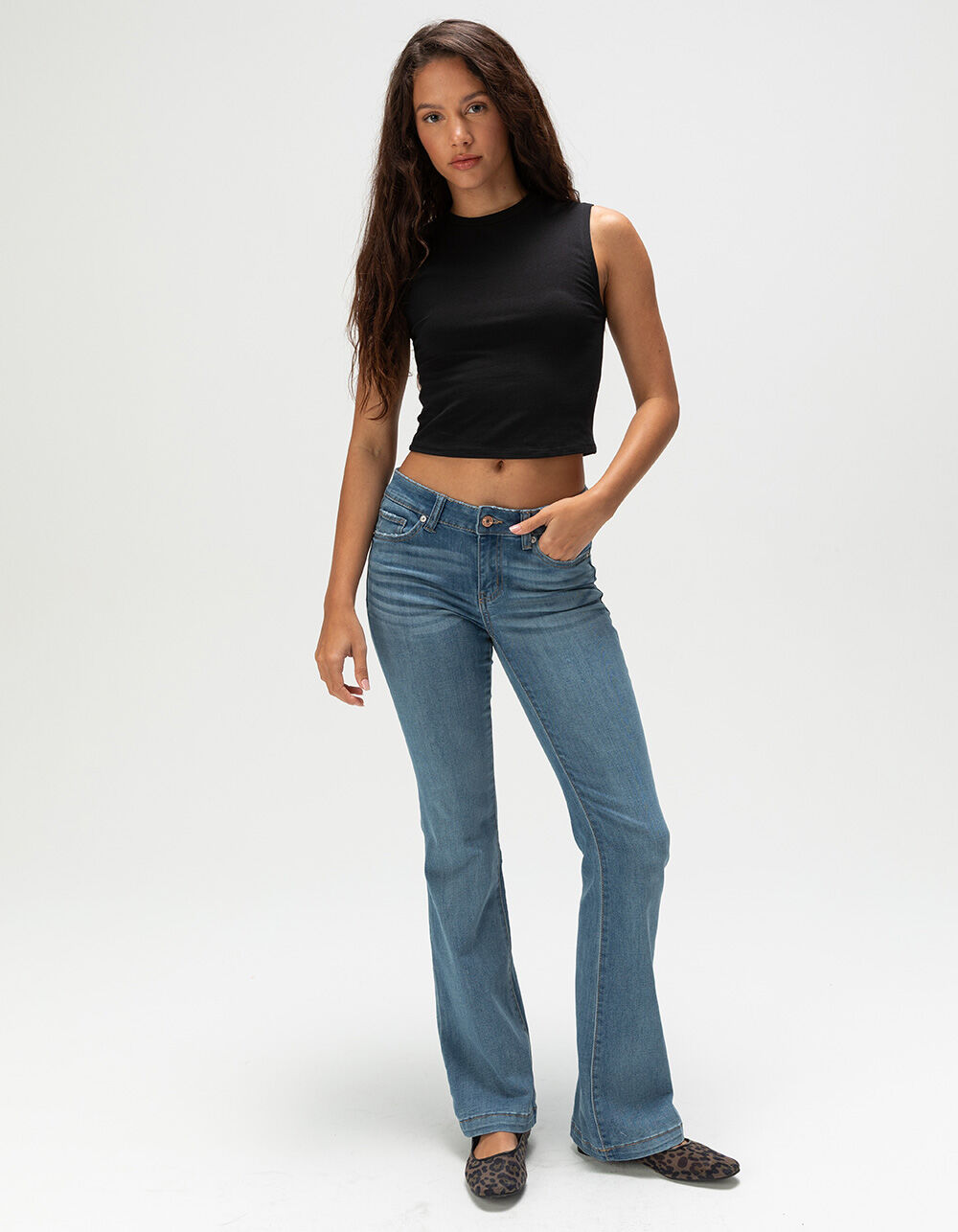 REWASH Low Rise Womens Bootcut Jeans