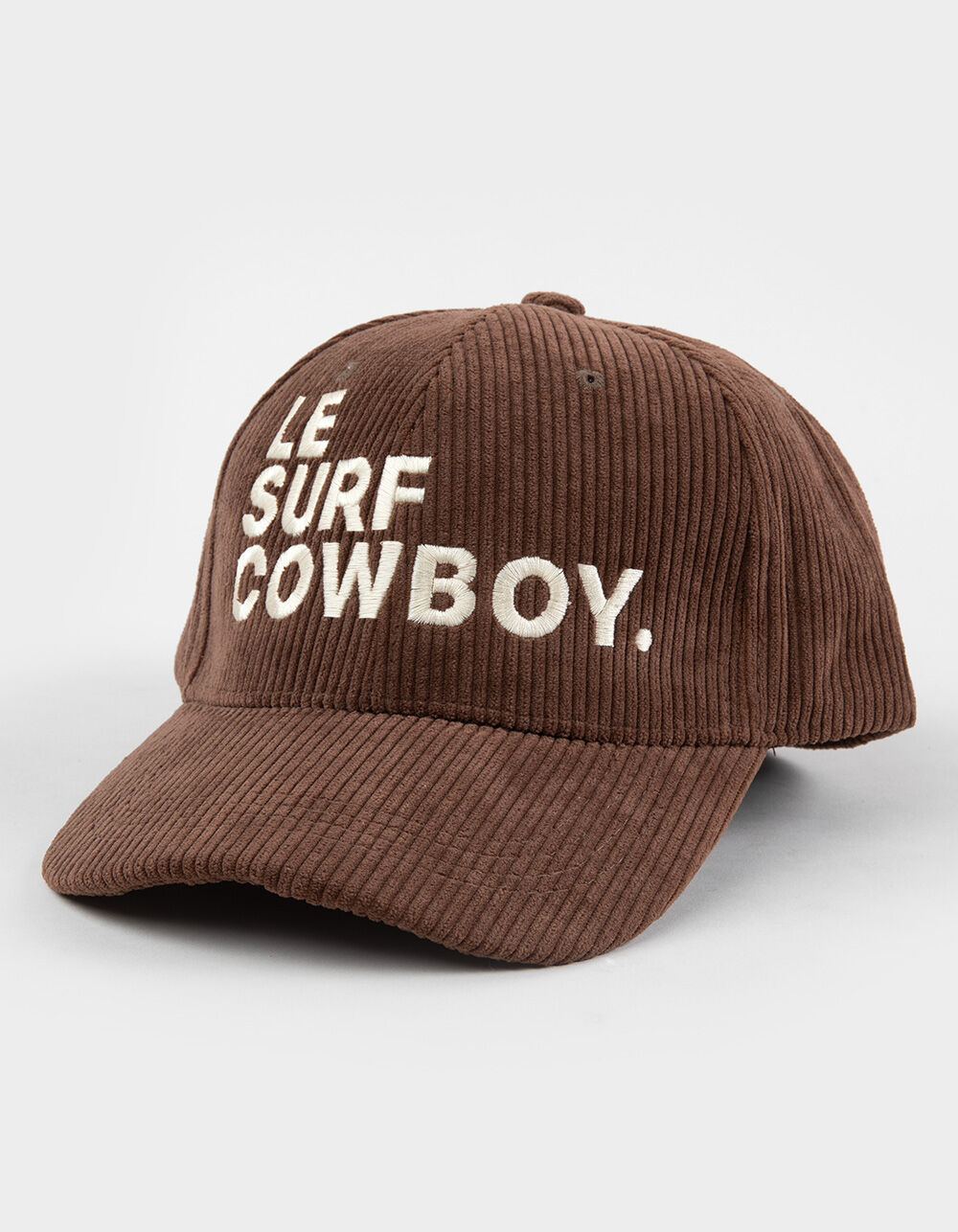 LE SURF Cowboy Womens Corduroy Strapback Hat