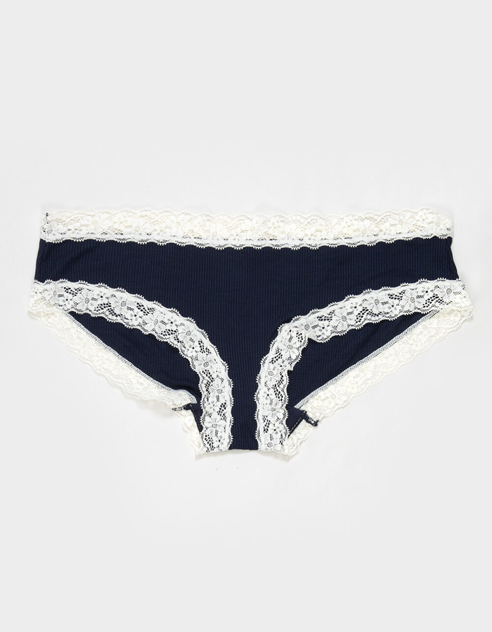 FULL TILT Rib Lace Trim Cheeky Panties