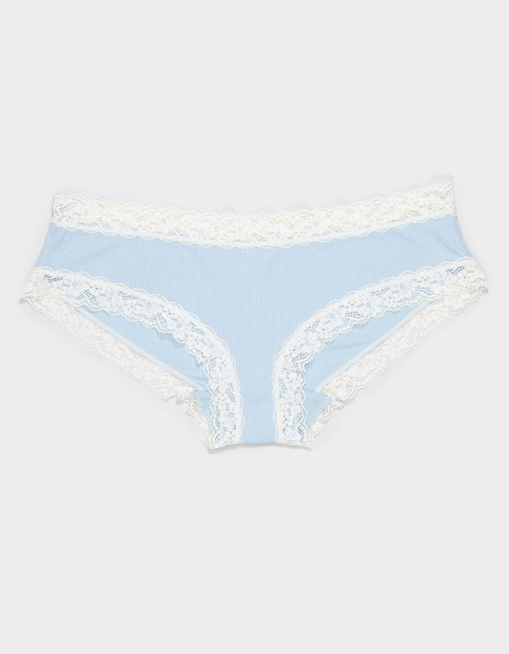 FULL TILT Rib Lace Trim Cheeky Panties