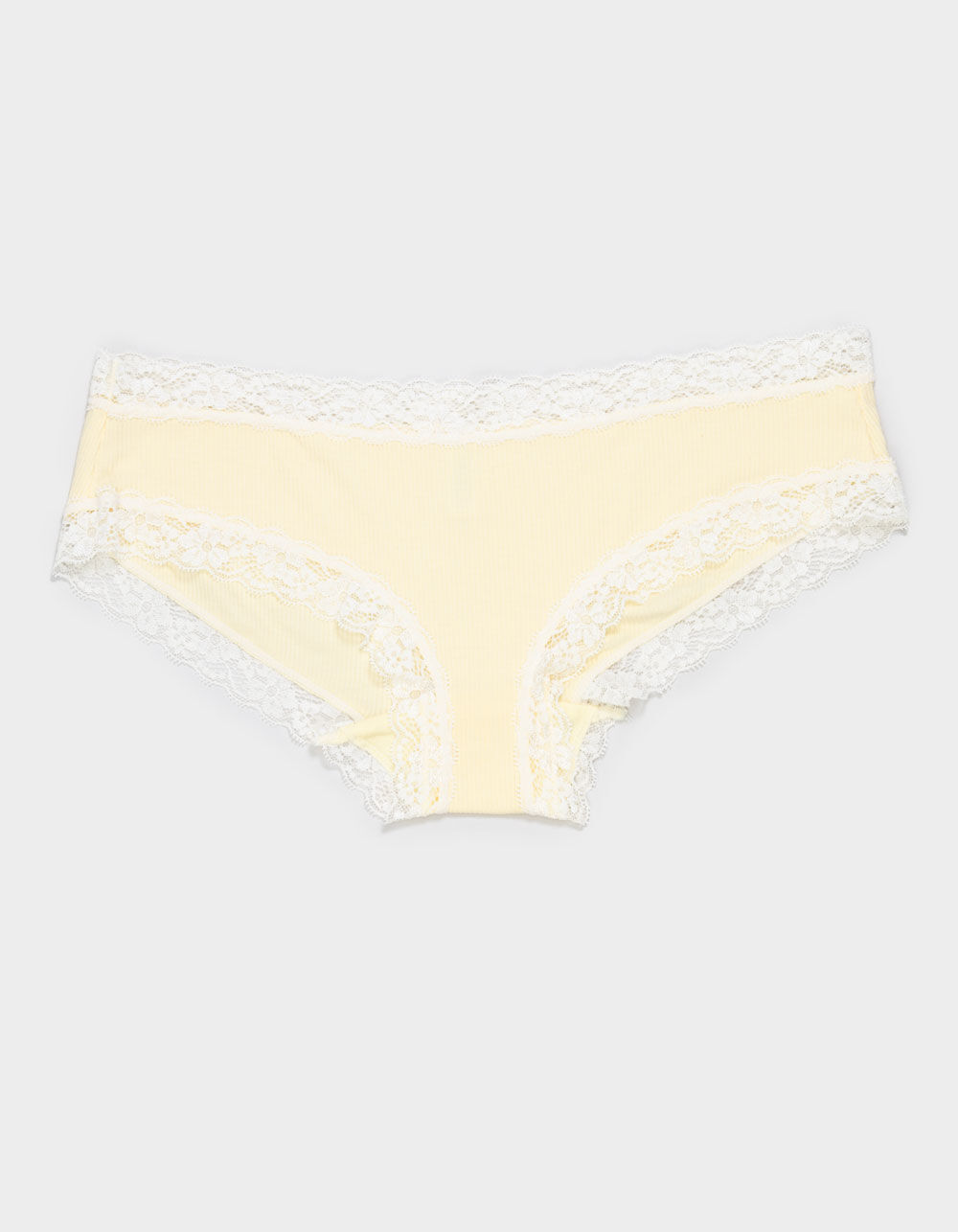 FULL TILT Rib Lace Trim Cheeky Panties