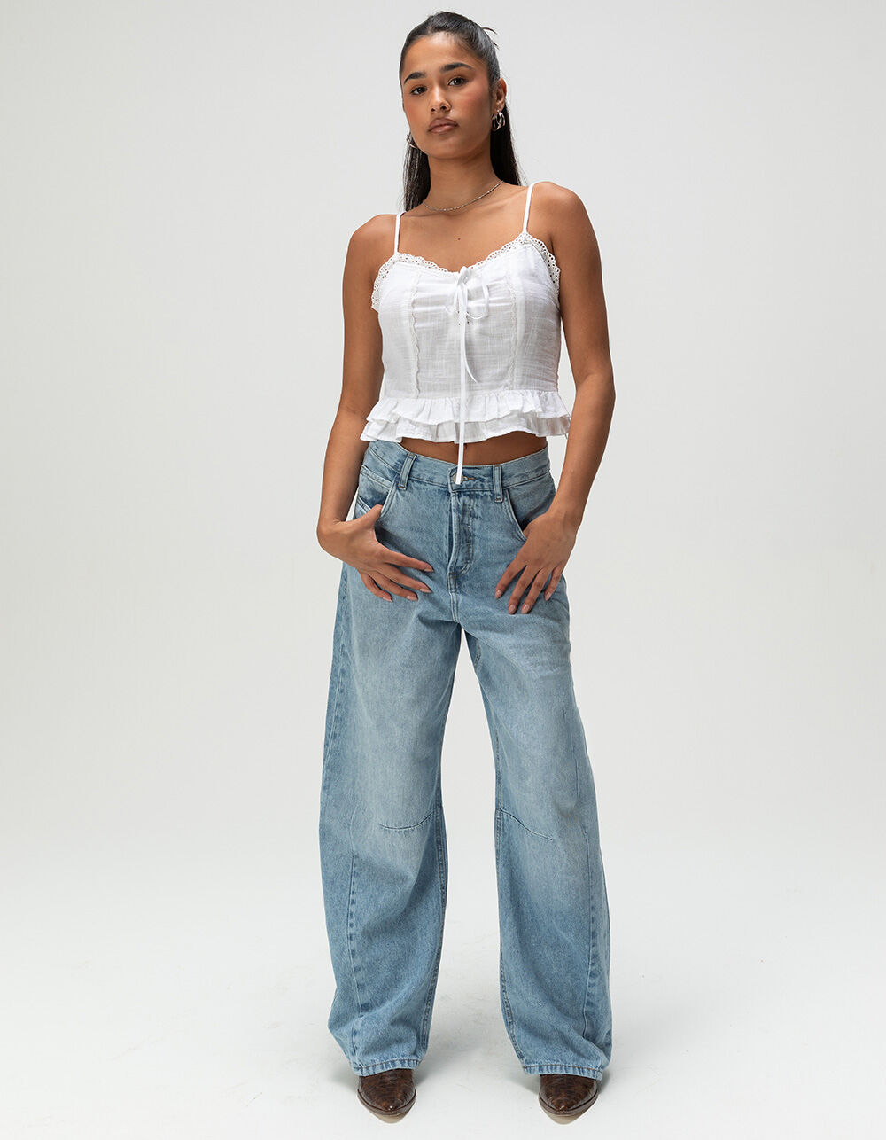 NOISY MAY Susanna Womens Barrel Jeans
