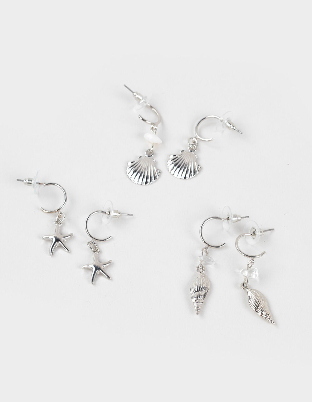 FULL TILT 3 Pack Shell Earrings
