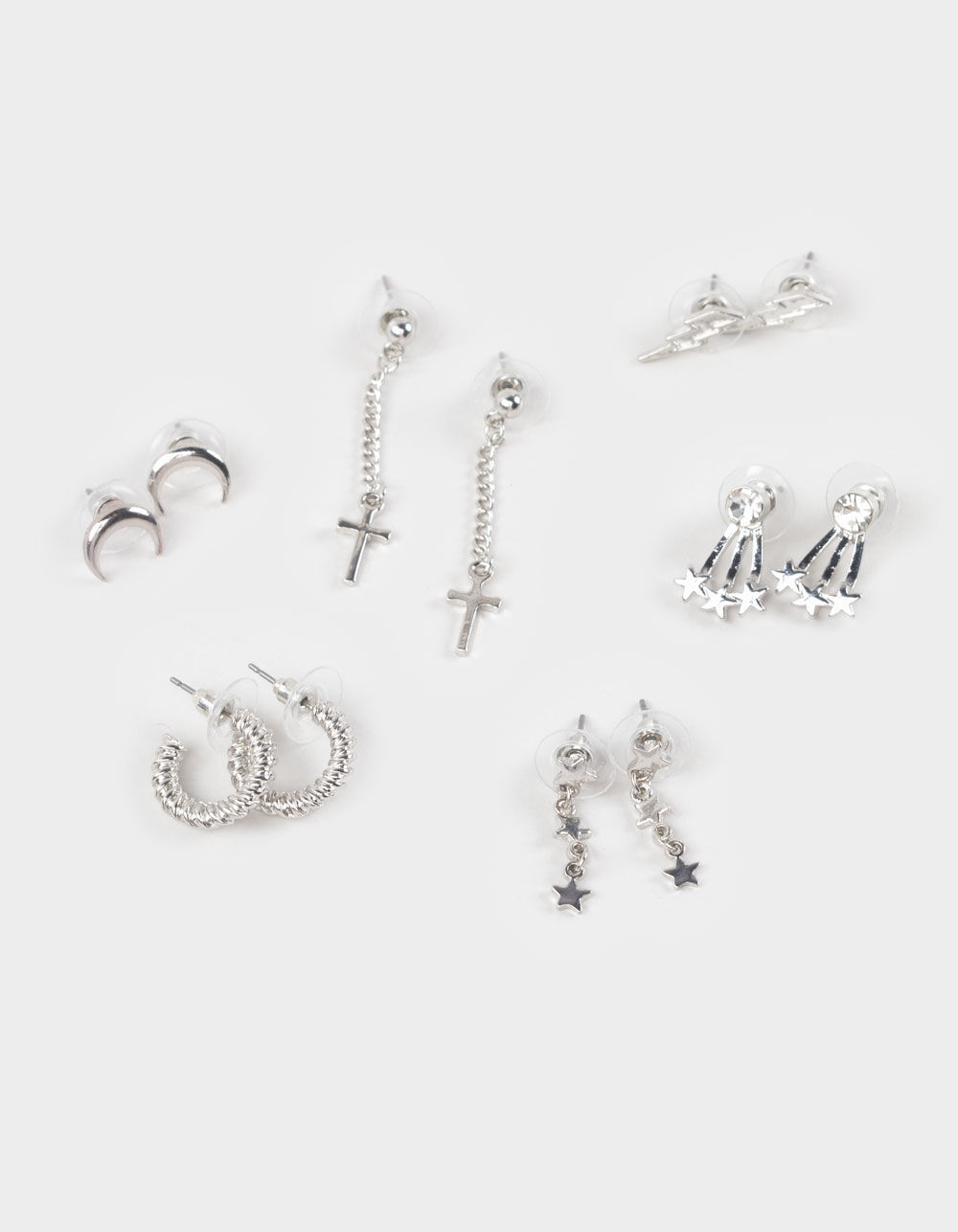 FULL TILT 6 Pack Cross/Star Earrings