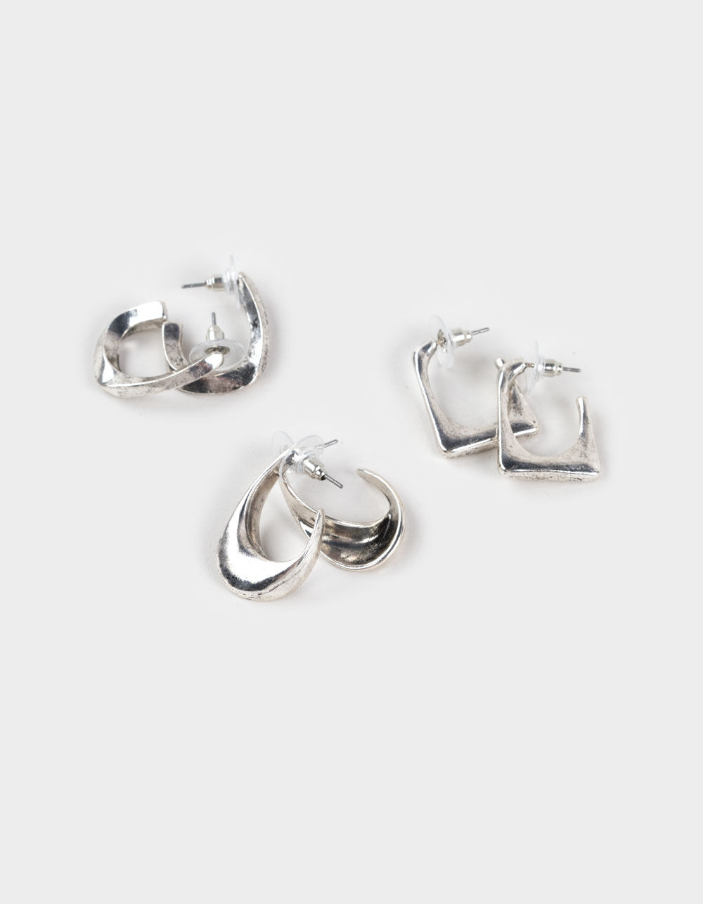 FULL TILT 3 Pack Molded Metal Earrings