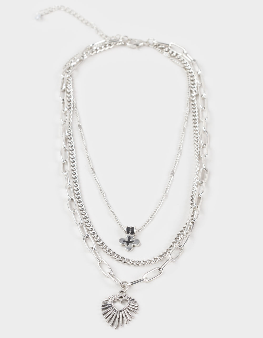 FULL TILT Layered Heart Pendant Necklace
