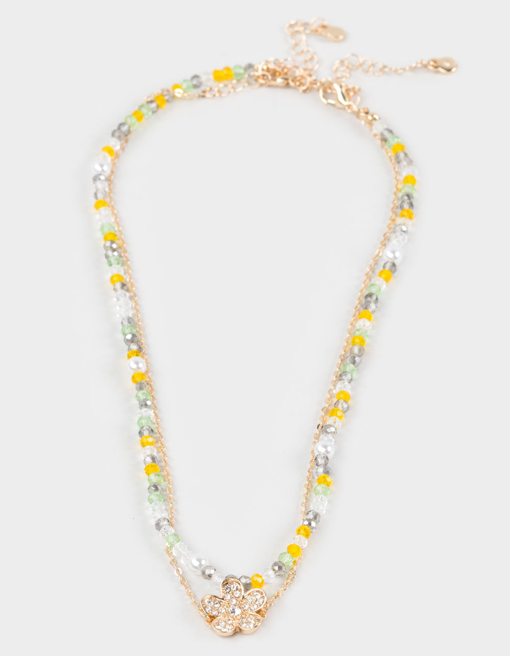 FULL TILT Beaded Floral Layered Necklace