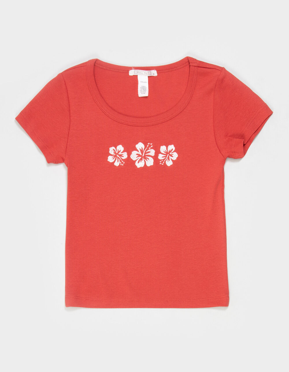 FULL TILT Embroidery Flower Girls Tee