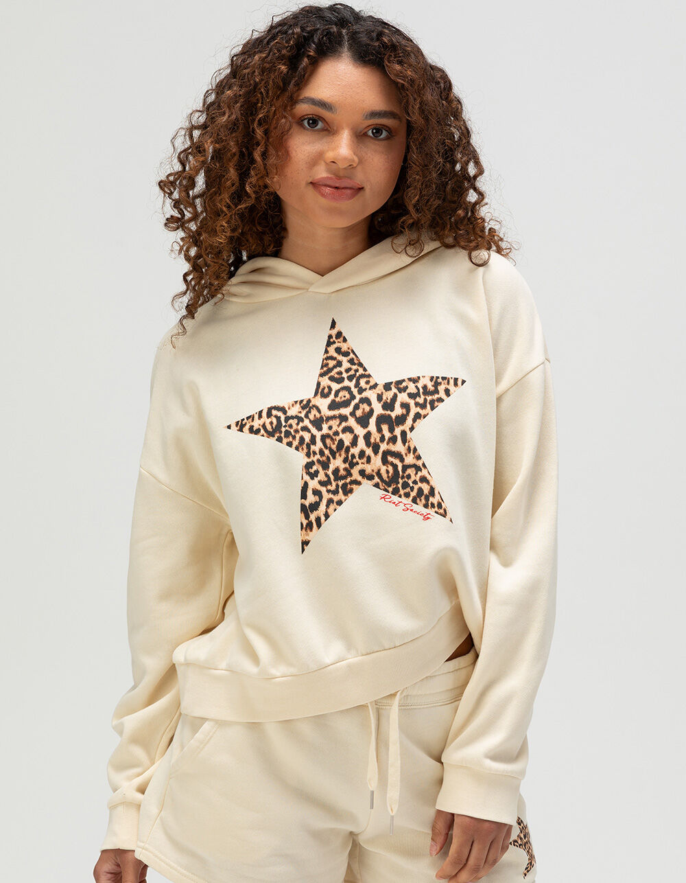 RIOT SOCIETY Leopard Star Womens Hoodie