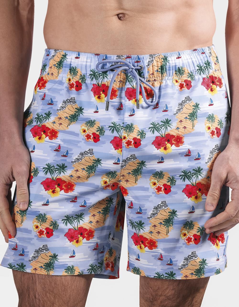 MR. SWIM Floral Coast Mens Swim Shorts