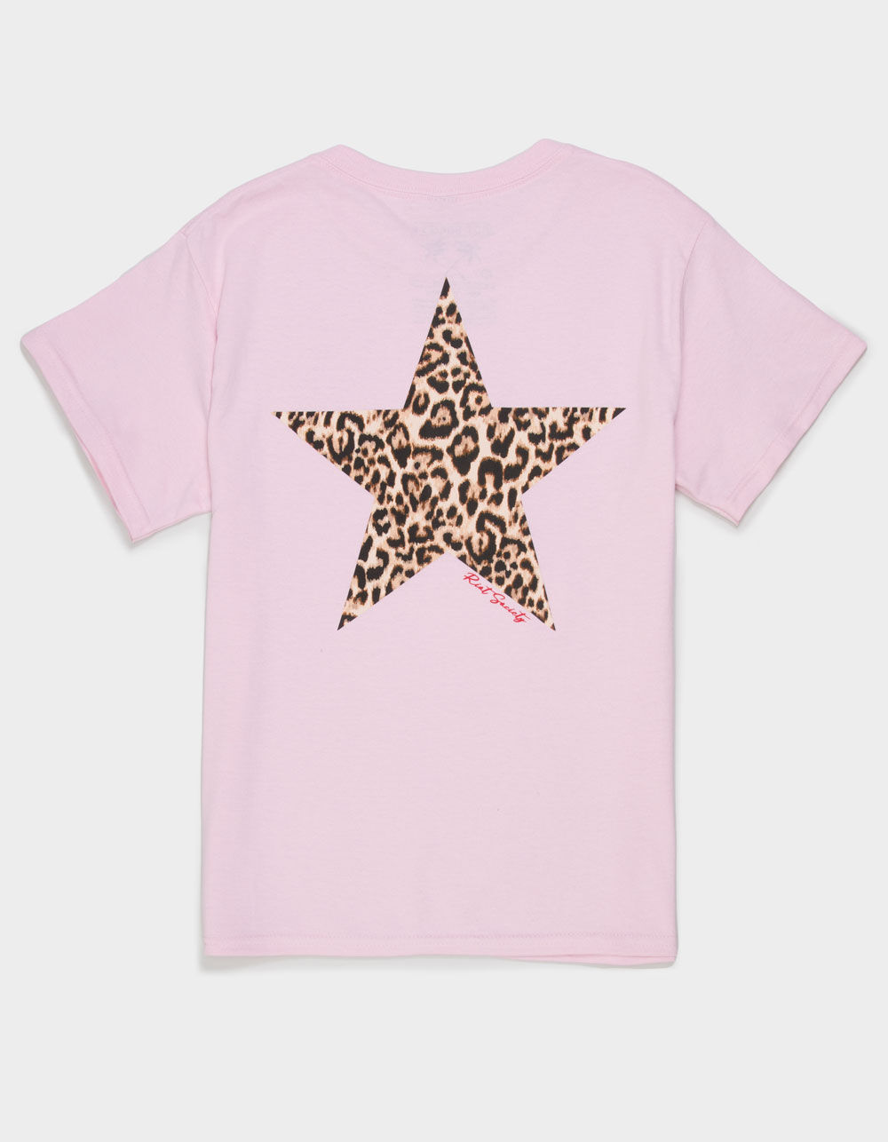 RIOT SOCIETY Leopard Star Girls Boyfriend Tee