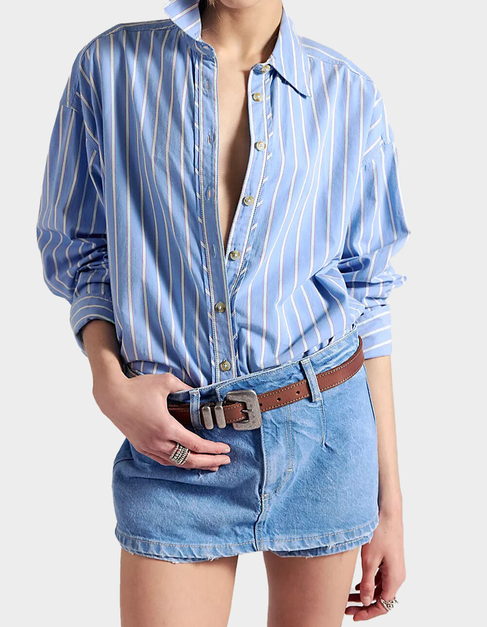 FREE PEOPLE Gallivanting Peekaboo Womens Skort