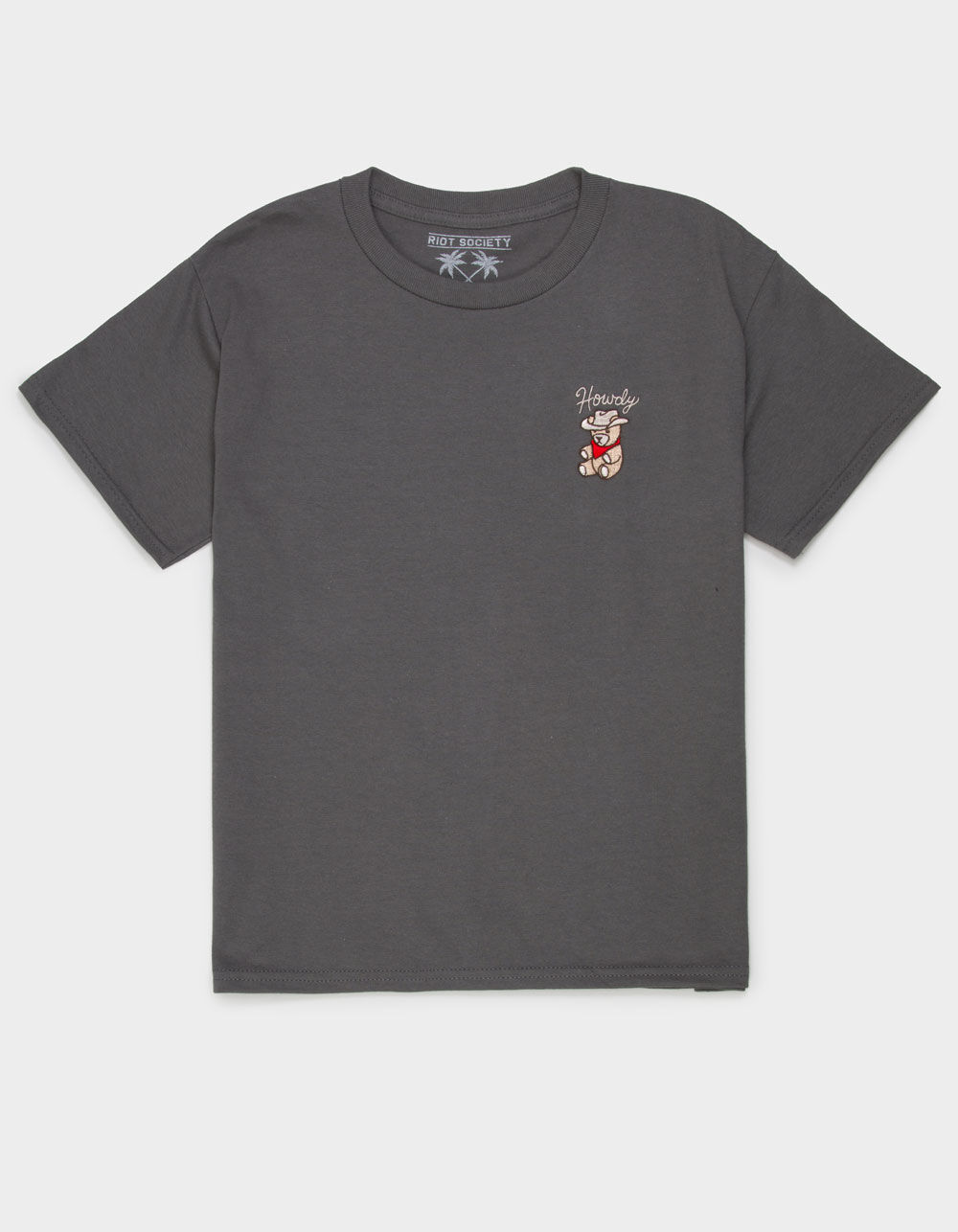 RIOT SOCIETY Embroidered Bear Girls Boyfriend Tee