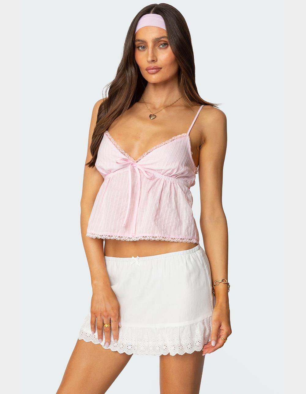 EDIKTED Tillie Babydoll Tank Top
