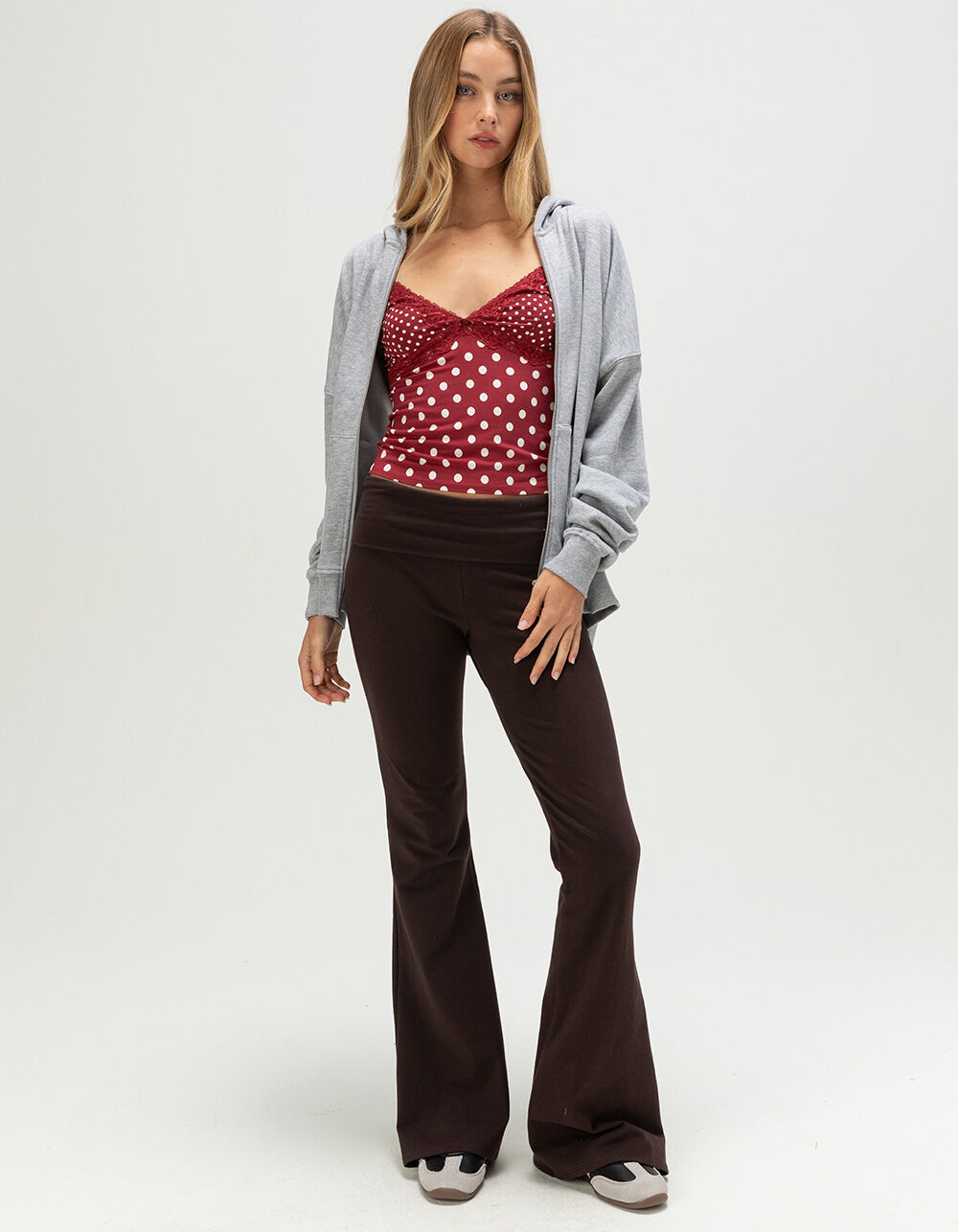 TILLYS Fold Over Flared Womens Pants