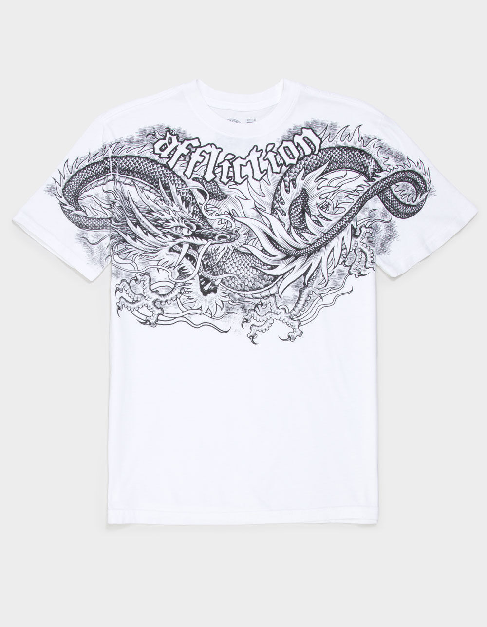 AFFLICTION Flaming Dragon Boys Tee