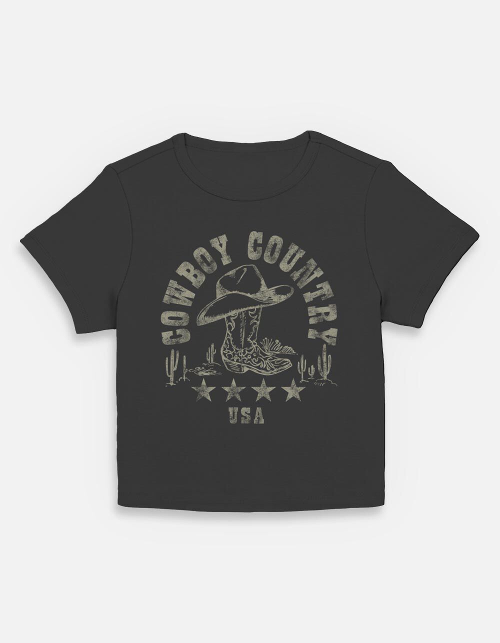 WESTERN Cowboy Country Womens Baby Tee