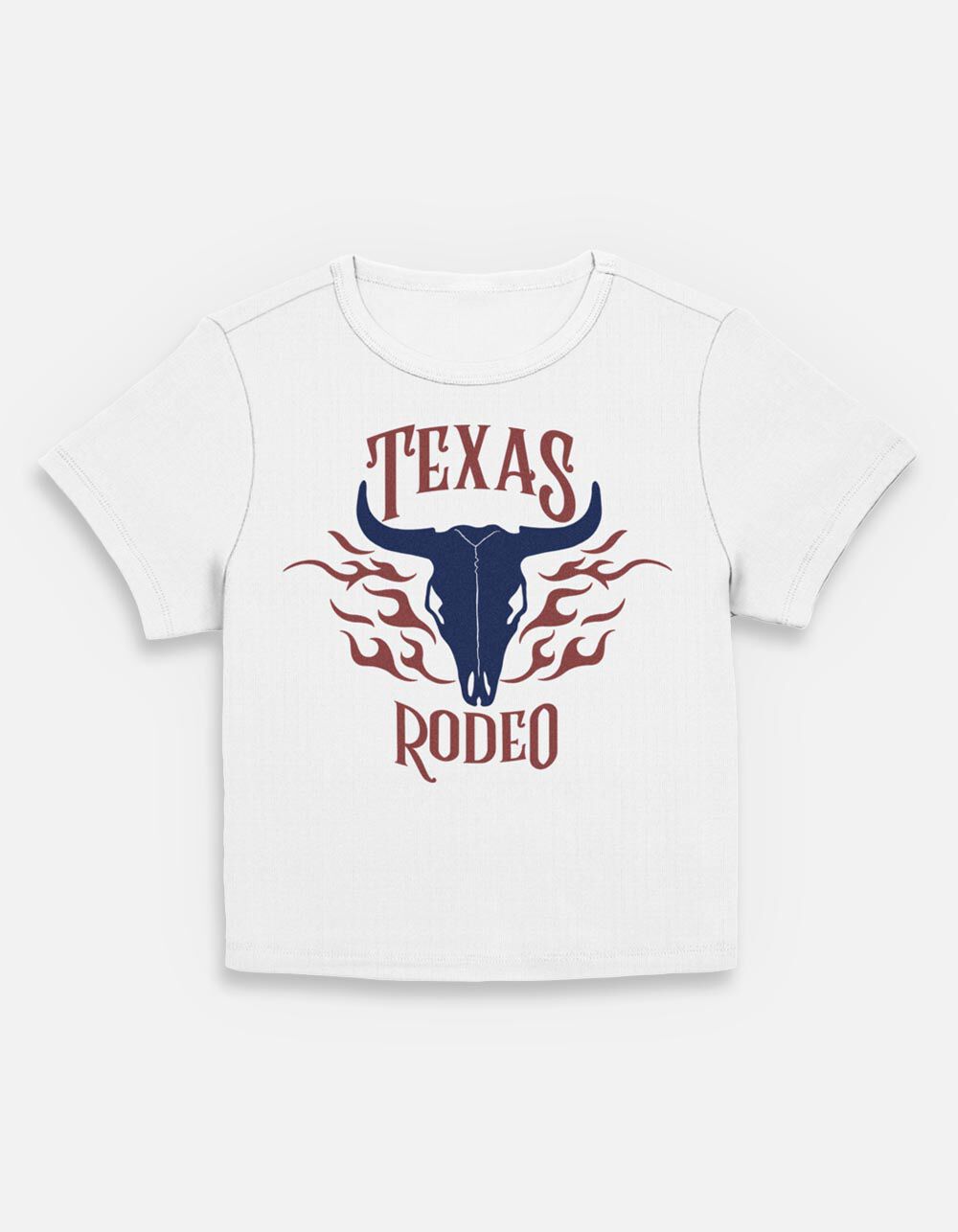 TEXAS Bull Rodeo Womens Baby Tee