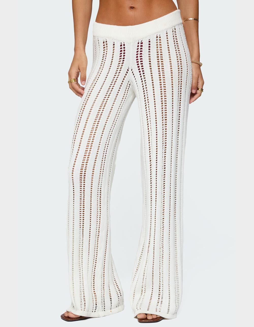 EDIKTED Echo Ladder Knit Pants