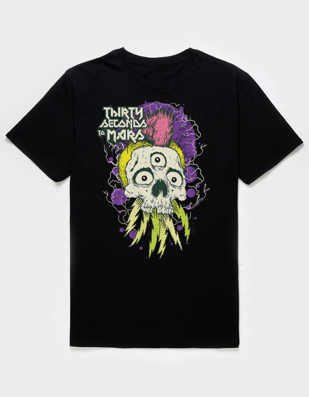 THIRTY SECONDS TO MARS Mohawk Skull Unisex Tee