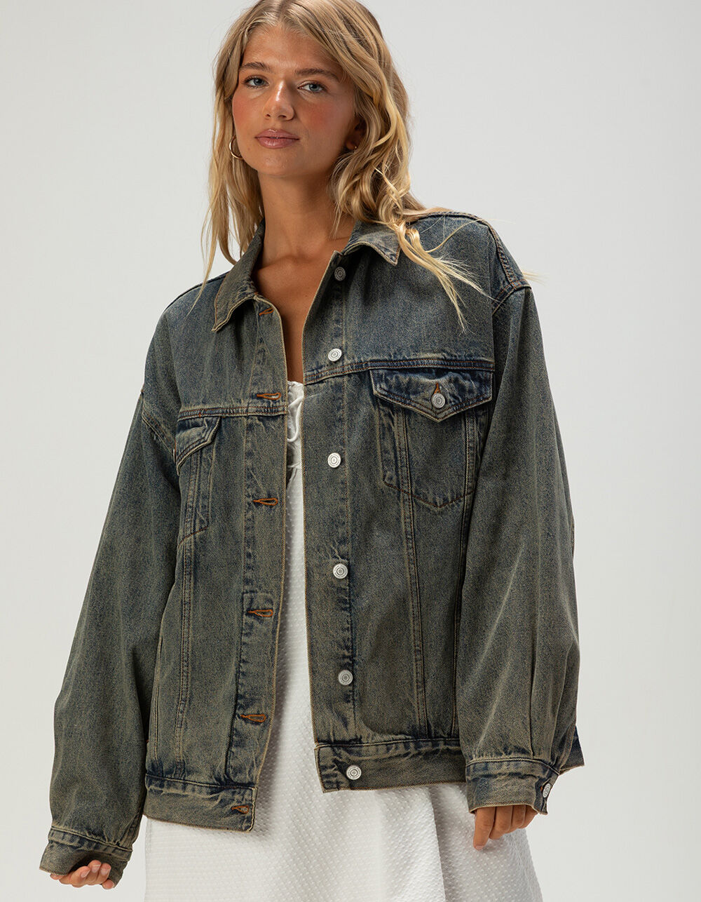 RSQ Womens Oversized Denim Jacket