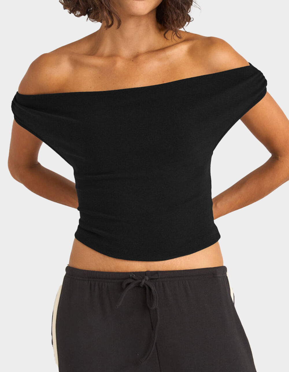 RHYTHM Juno Womens Off The Shoulder Top