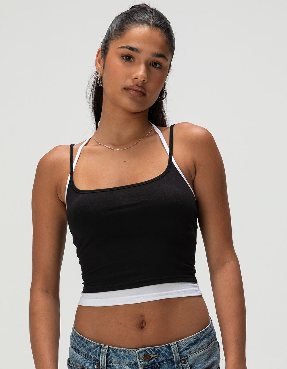 TILLYS Womens Double Layer Cami