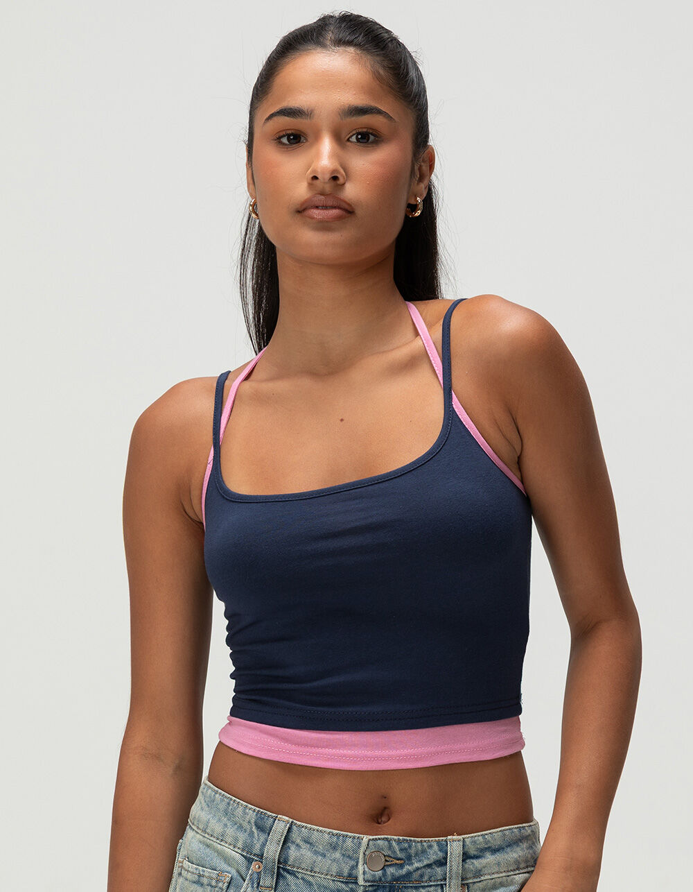 TILLYS Womens Double Layer Cami