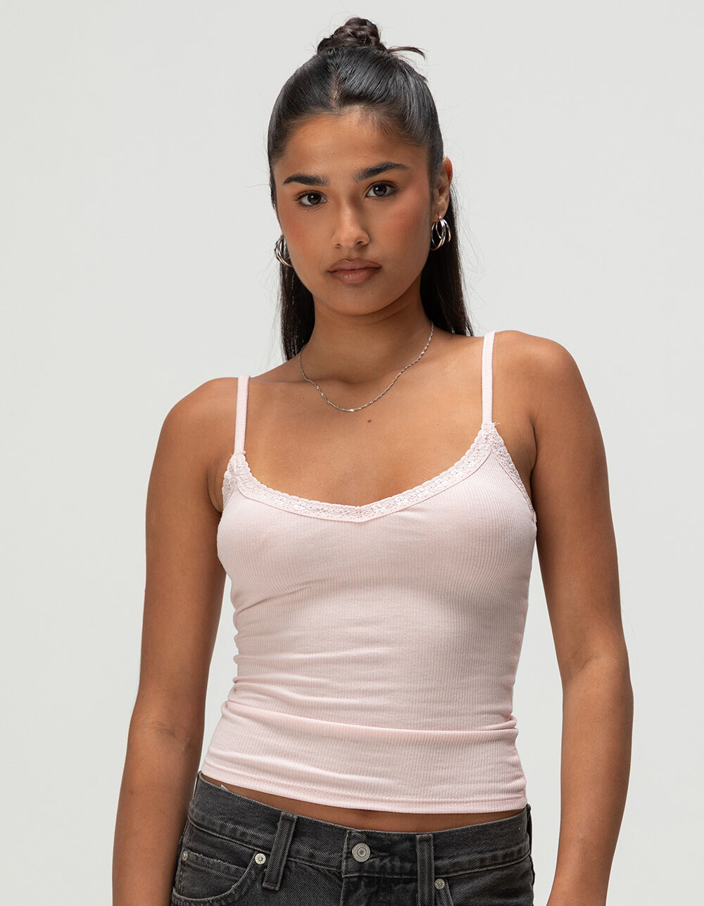 TILLYS Womens Lace Trim Cami
