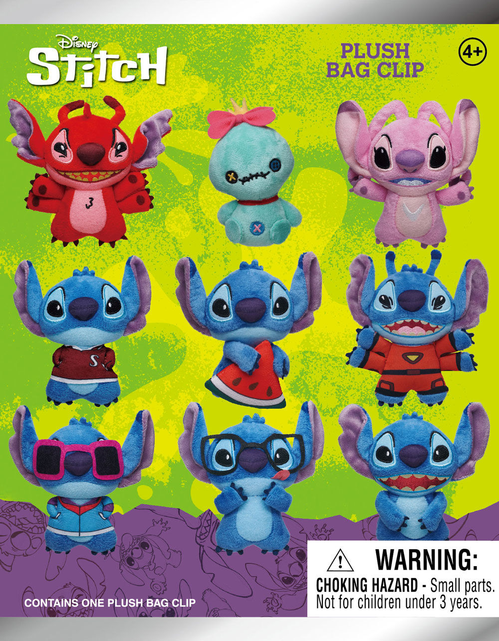 DISNEY Stitch Plush Bag Clip Blind Bag