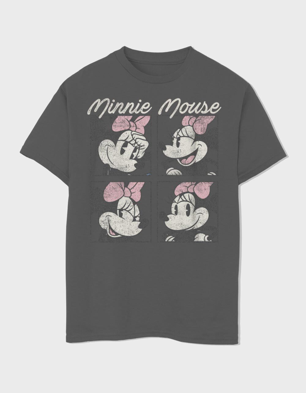 DISNEY Minnie Mouse Box Distressed Unisex Kids Tee