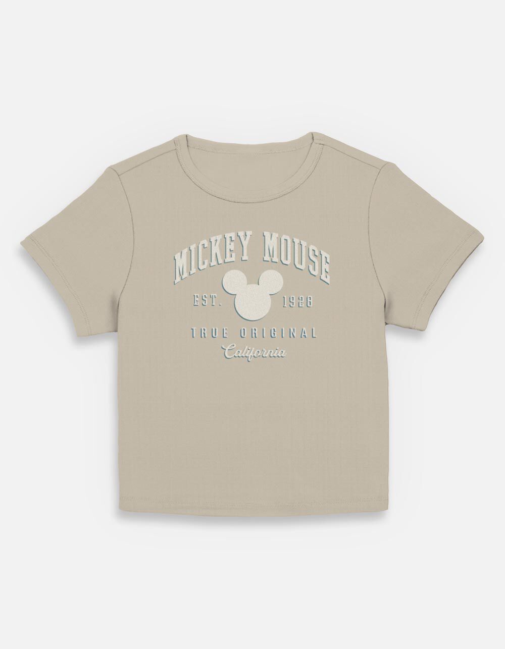 DISNEY Mickey Mouse California Womens Baby Tee