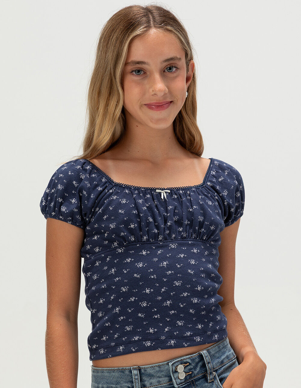 RSQ Girls Ditsy Emma Top