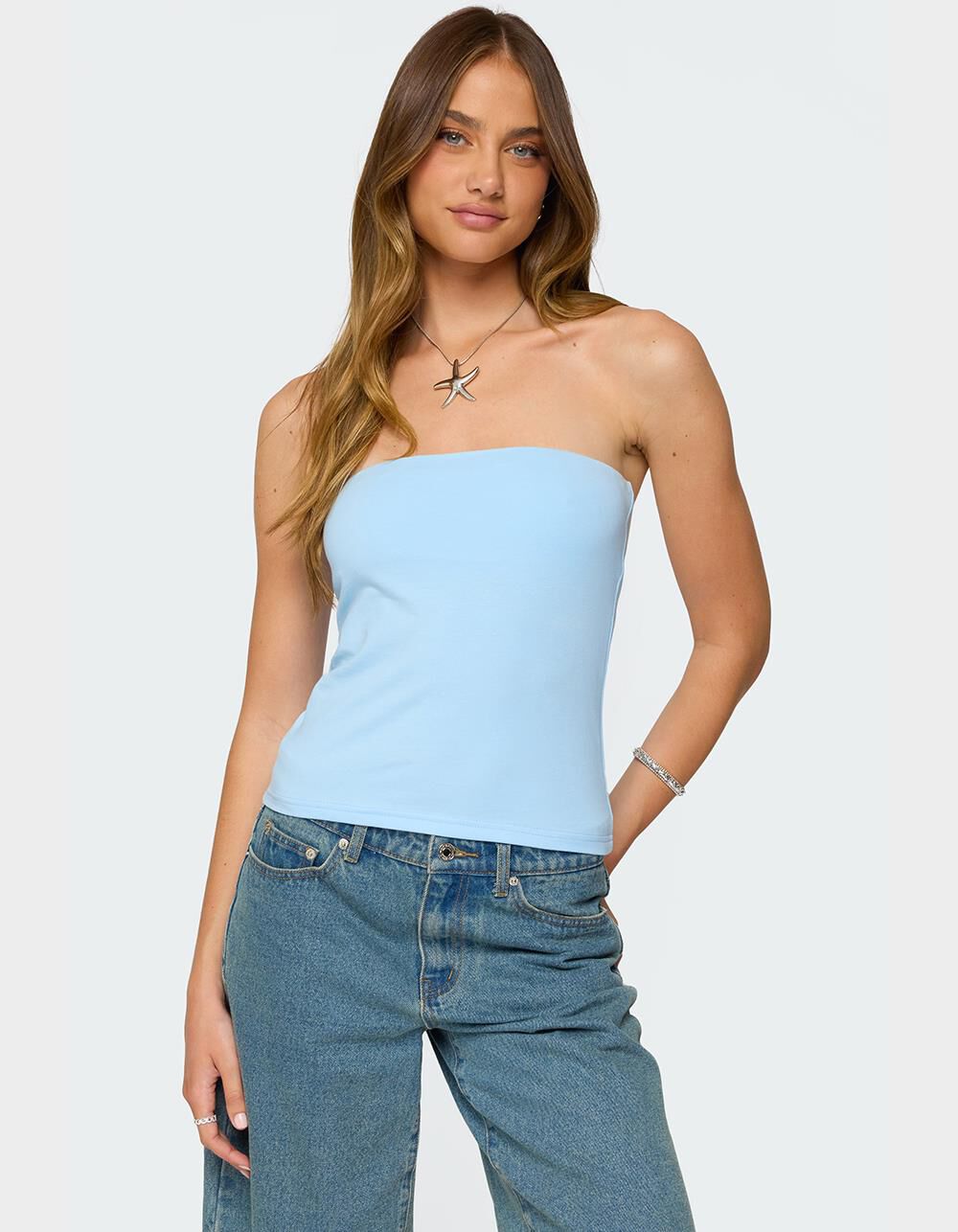 EDIKTED Built In Bra Tube Top