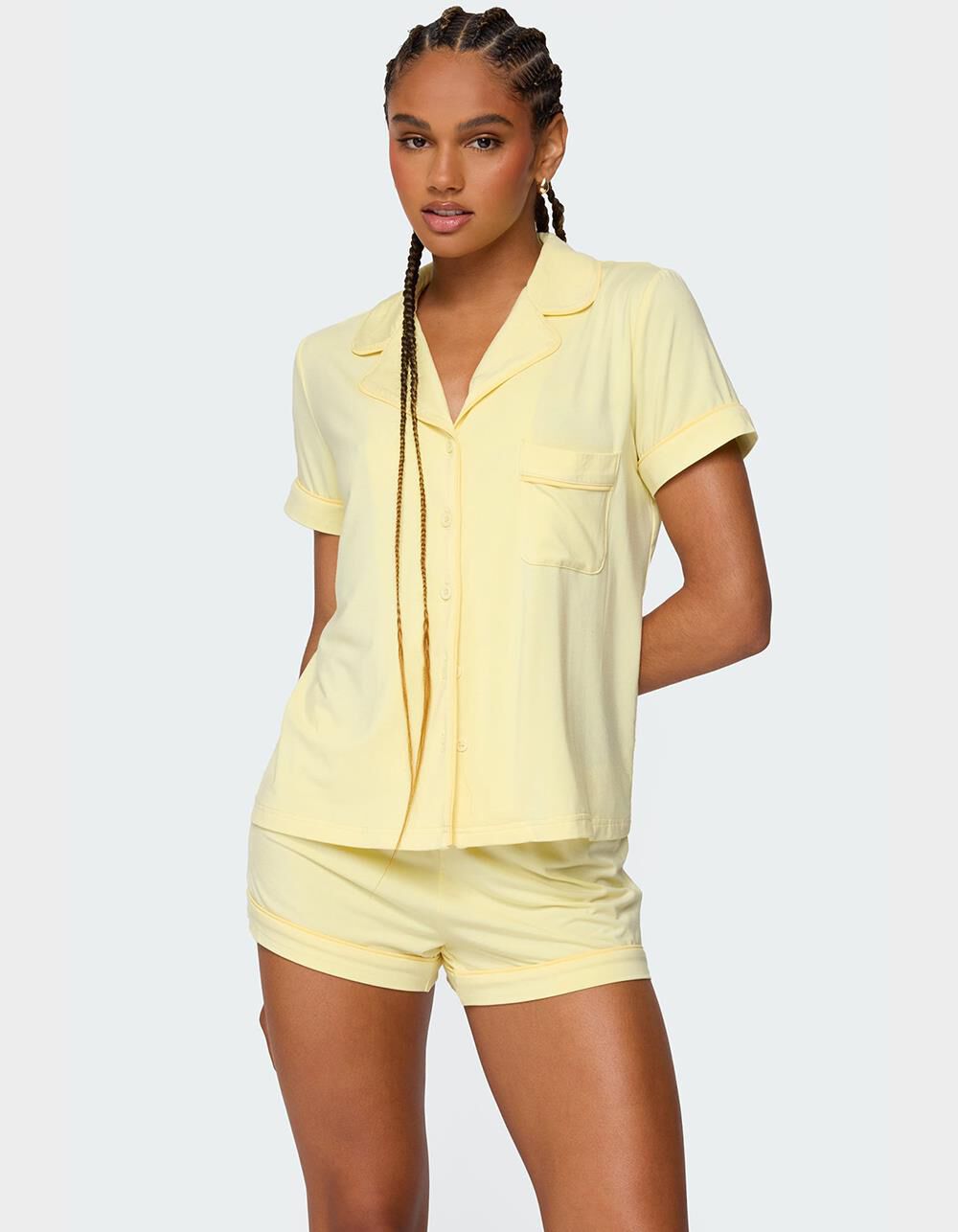 EDIKTED Tezlie Button Up Shirt