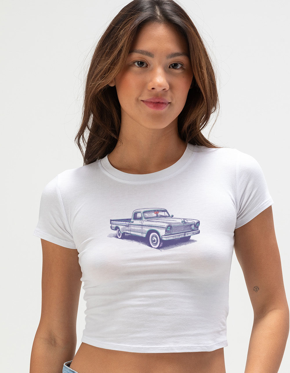 CAR Vintage Car Womens Baby Tee