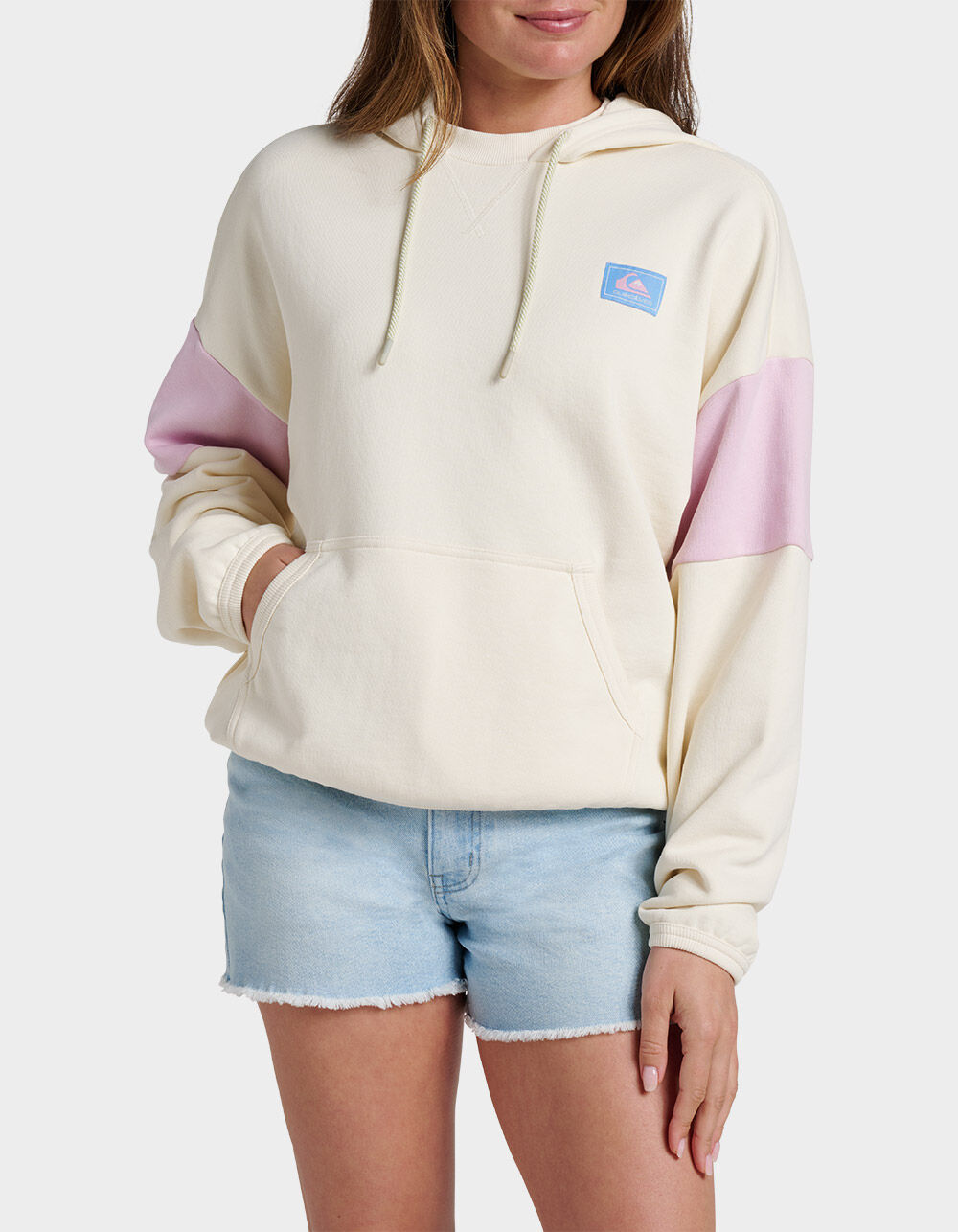 QUIKSILVER Wave Check French Terry Womens Hoodie