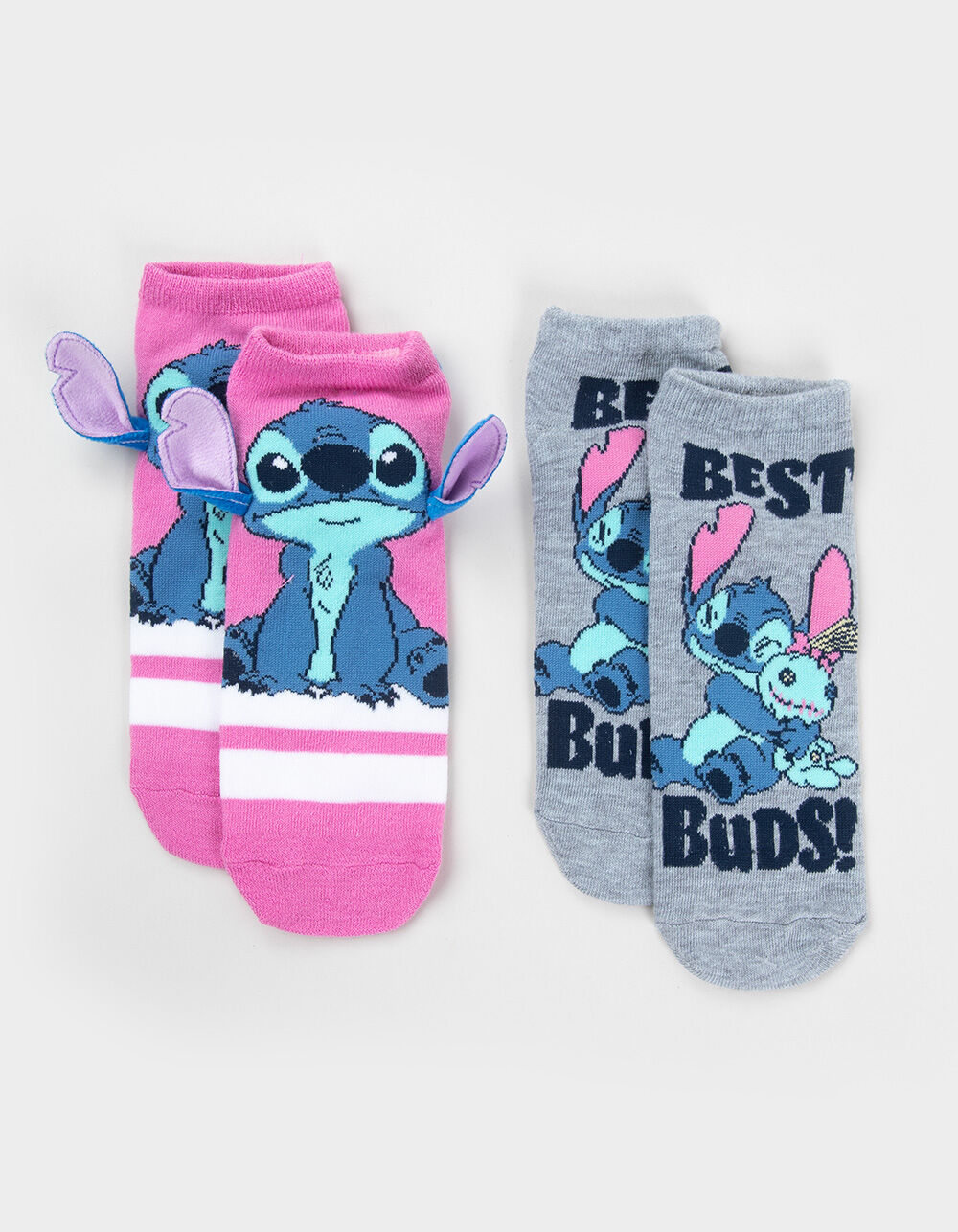 DISNEY Stitch 3D Ears 2 Pack Womens Ankle Socks